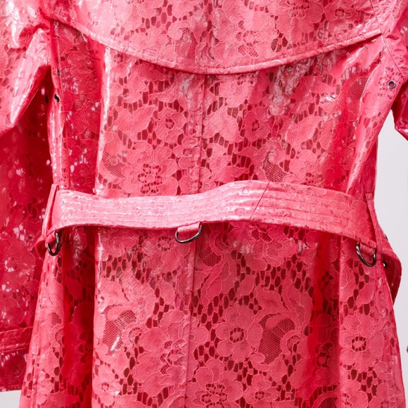 Burberry Pink Eastheath Embellished Trench Coat - Picture 13 of 16